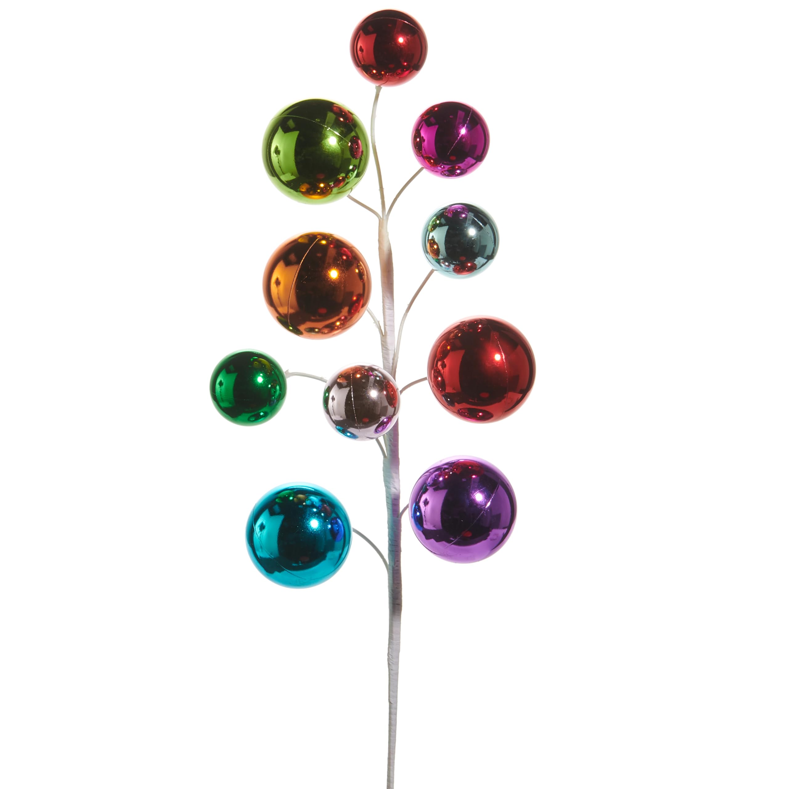 Spray boule multicolore plastique RAZ Imports 66 cm tige decorative pour vase
