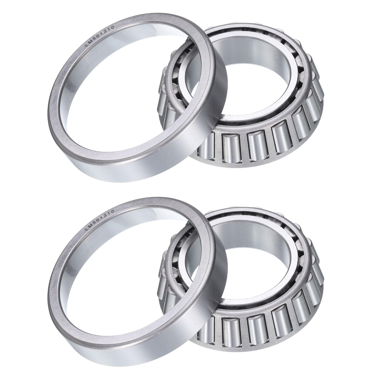 QUARKZMAN 2 Stück Lm501349/Lm501310 Kegelrollenlager Kegel und Schale 1.625" Bohrung x 2.891" AD x 0.77" Dick Chrom Stahl Kegellager Set ABEC-3
