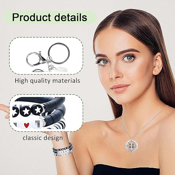 3 Pack Stray Kids Merch, 1 Stray Kids Keychain 3 Bracelet 1 Necklace | Durable Lightweight, Daily Wear, Bag/Backpack Decoration, Gift for Kpop Fans, Birthdays, Christmas, Concerts, Boys Jewellery