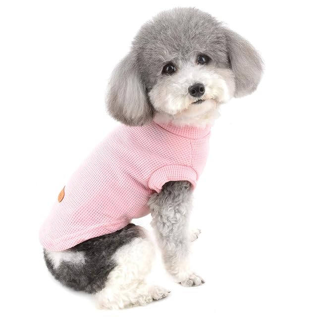 Zunea Camisas para Perros Pequeños Verano Chaleco de Algodón Suave Ropa para Cachorro Camiseta sin Mangas…