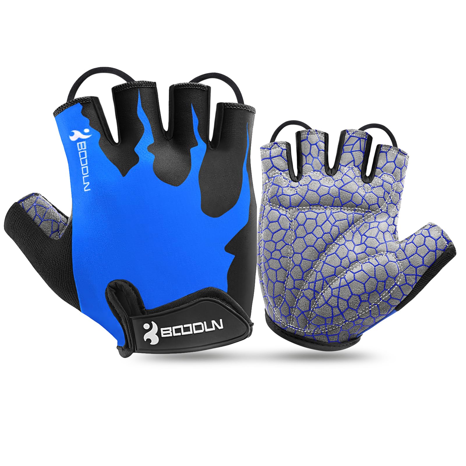 KONVINIT Fahrradhandschuhe Herren Sommer Halbfinger MTB Handschuhe,Radhandschuhe für Mountainbike/Rennrad,Fahrrad Handschuhe Freizeit Herren und Damen,Atmungsaktive rutschfeste Stoßdämpfung