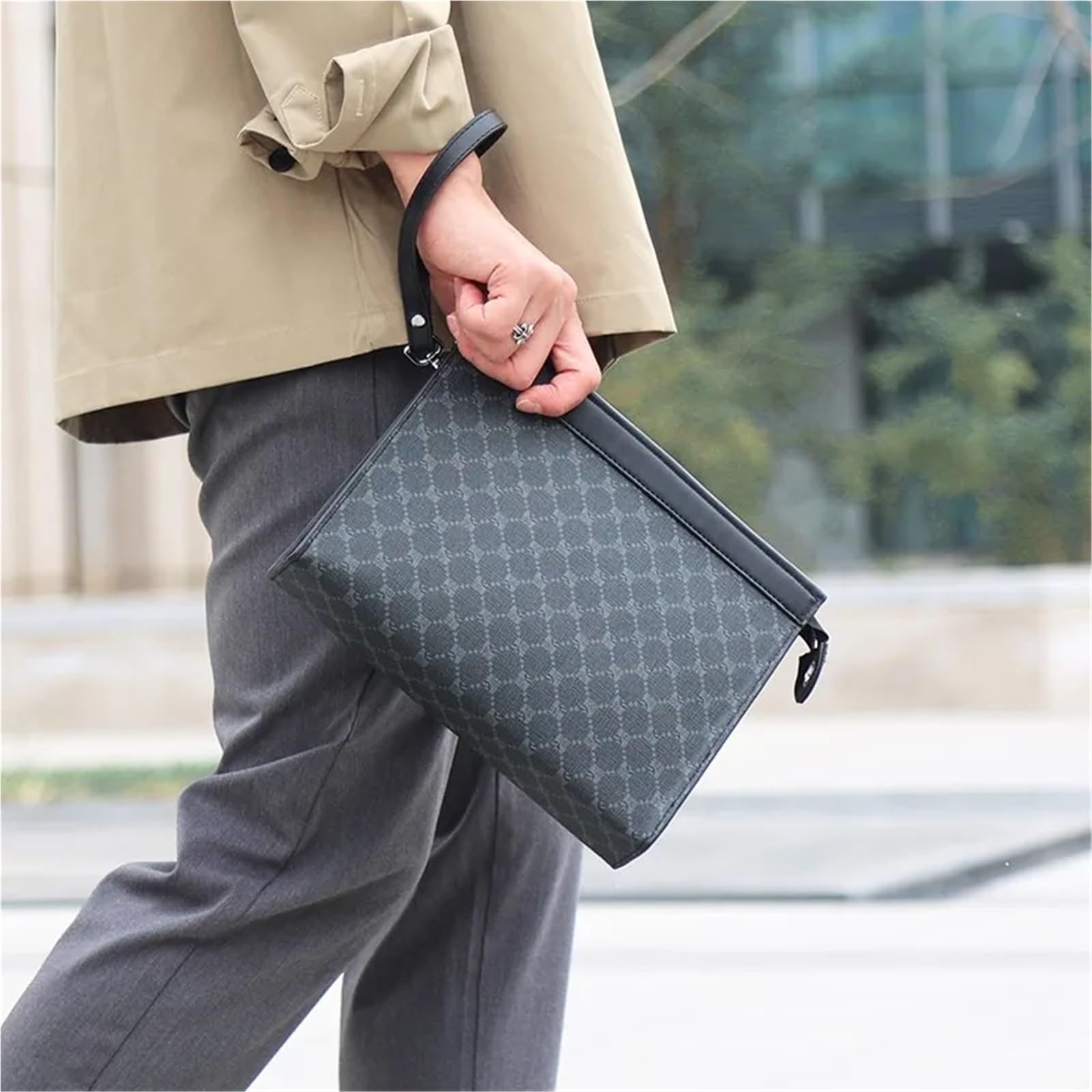 Pochette da uomo Borse Portafogli Borsa busta lavoro di lusso for telefono firmate polso Per Affari