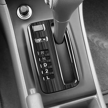 Black Wood Grain Sticker-Car Center Console Automatic Gear Shift Panel Sticker Auto Interior Accessories Compatible with Toyota Corolla CE LE S 2003 2004 2005 2006 2007 2008/XRS 2005-2006 Sedan