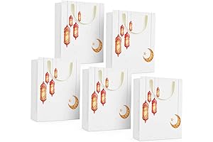 eid presents Eid Mubarak Gift Bags - Premium Lantern & Crescent Design...