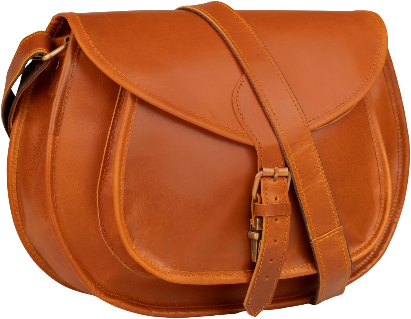 Satchel And Fable Handmade Vintage Crossbody Leather Bags for Women Shoulder Handbag
