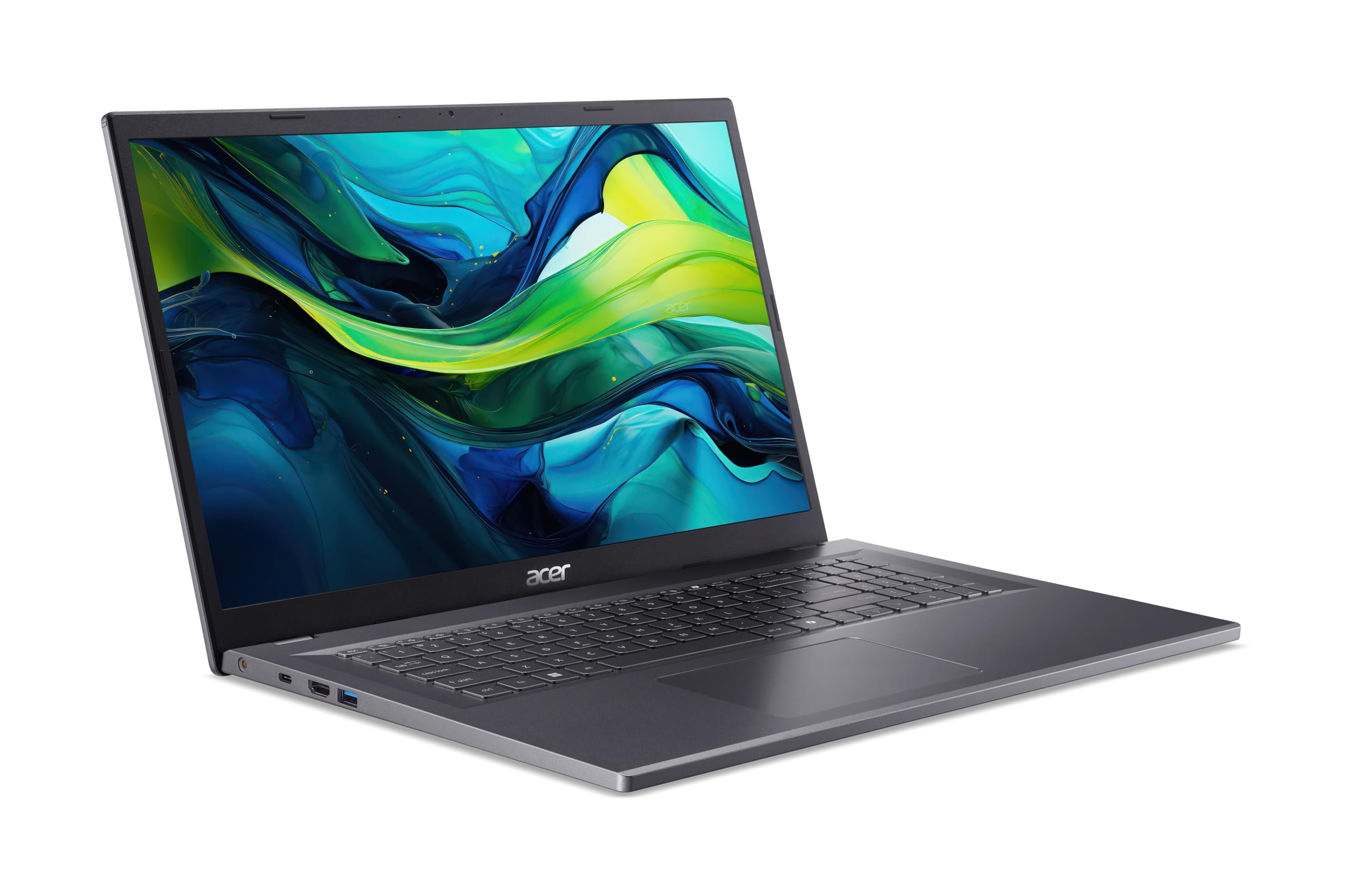 Acer Aspire 17 (A17-51M-51UJ) Computer portatile da 17" FHD IPS Display, Intel Core 5 120U, RAM 16 GB, SSD 512 GB, Intel Graphic, Windows 11, QWERTZ Keyboard Grigio
