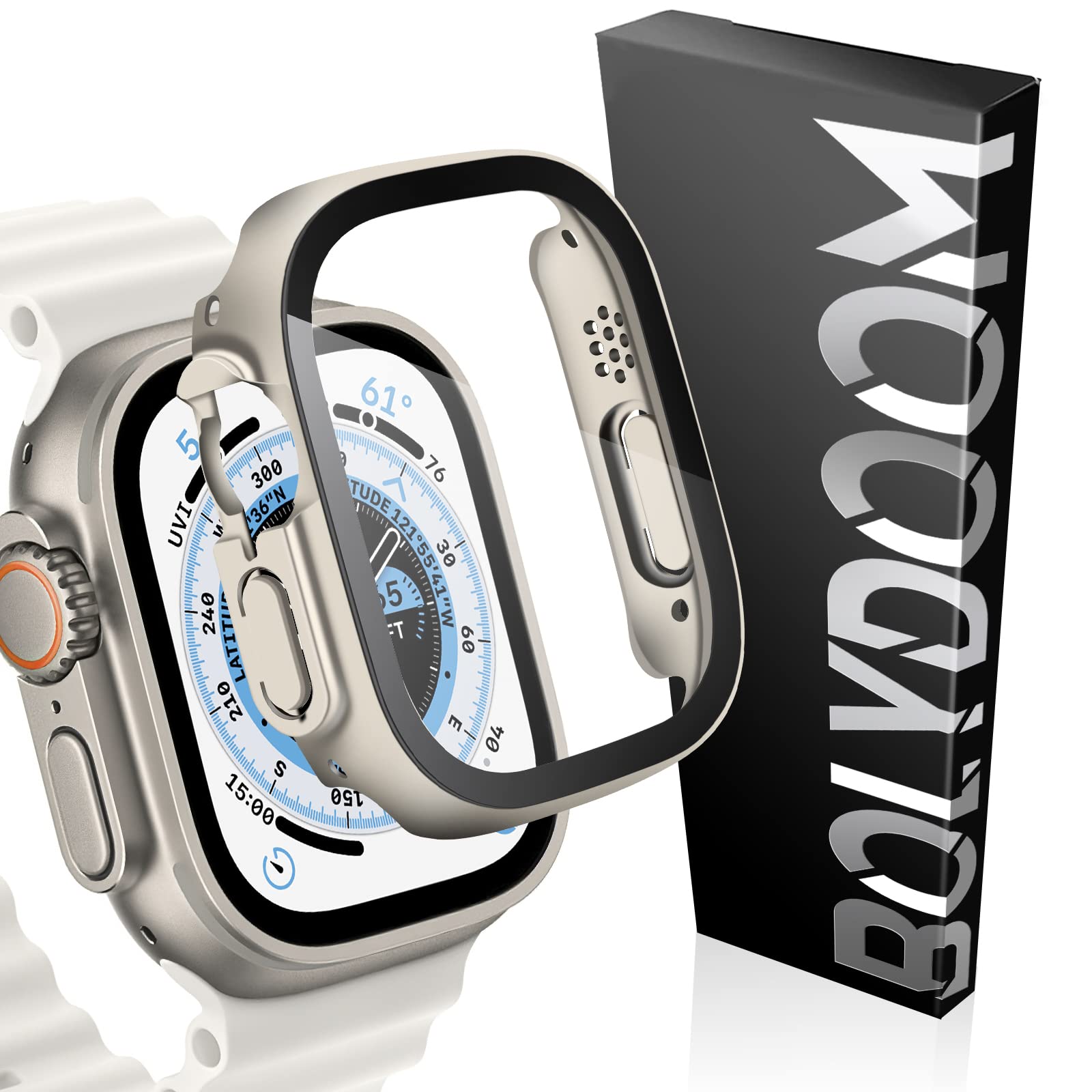 Amazon.co.jp: BOLYDOOM for Apple Watch Ultra ケース マット枠 