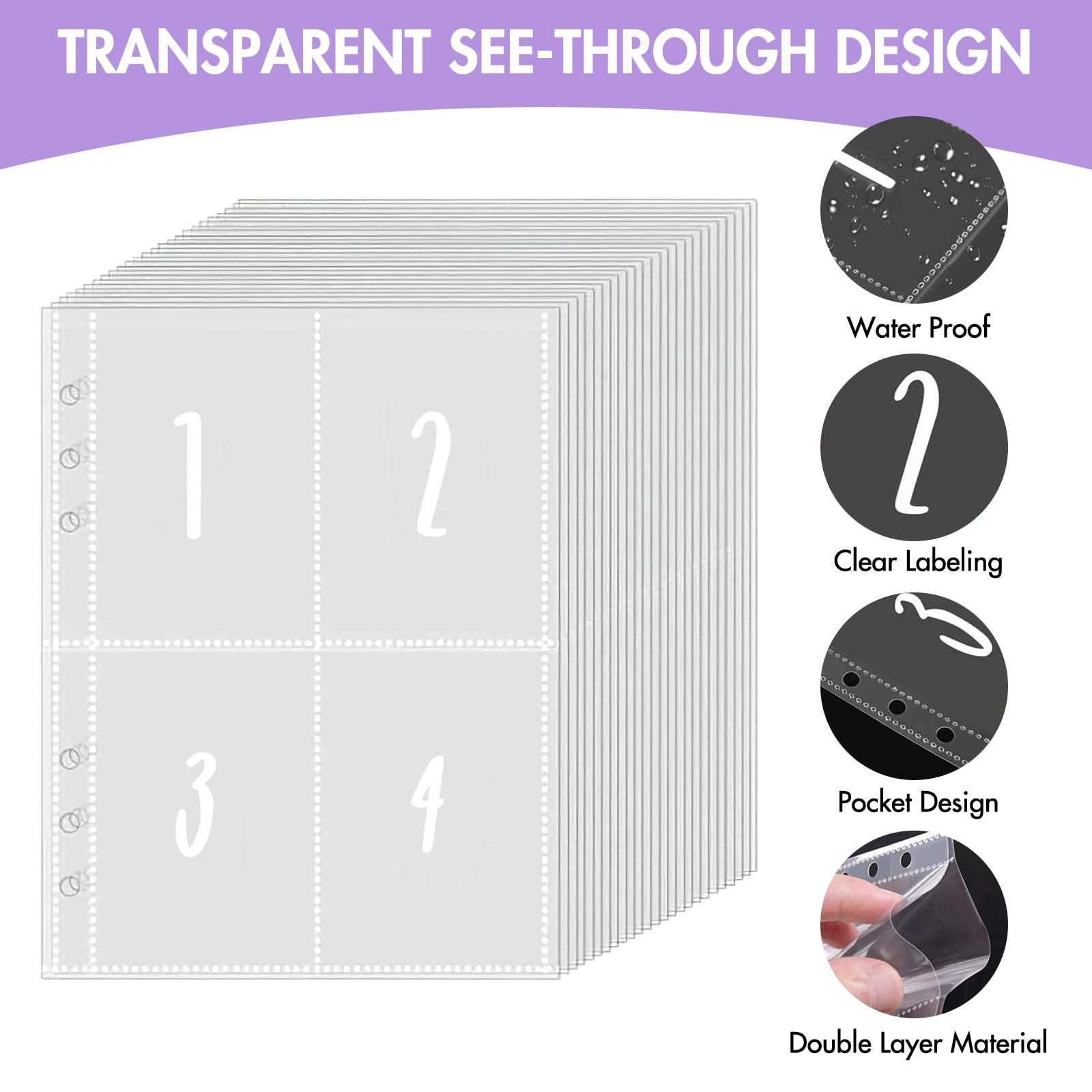 100 Envelope Saving Challenge A5 Binder Busta Budget 5050 Euro Agenda Del Risparmio Viola