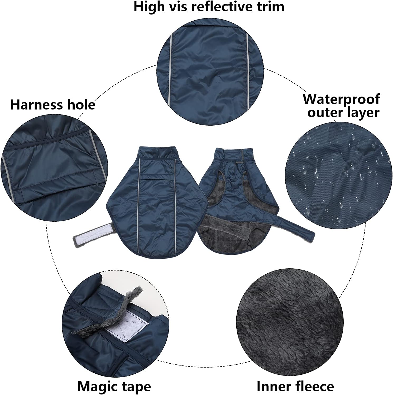 Dog Coats Waterproof, Perfect for Dachshund Sausage Puppy Winter Jacket with Padded Fleece Lining - Image 4