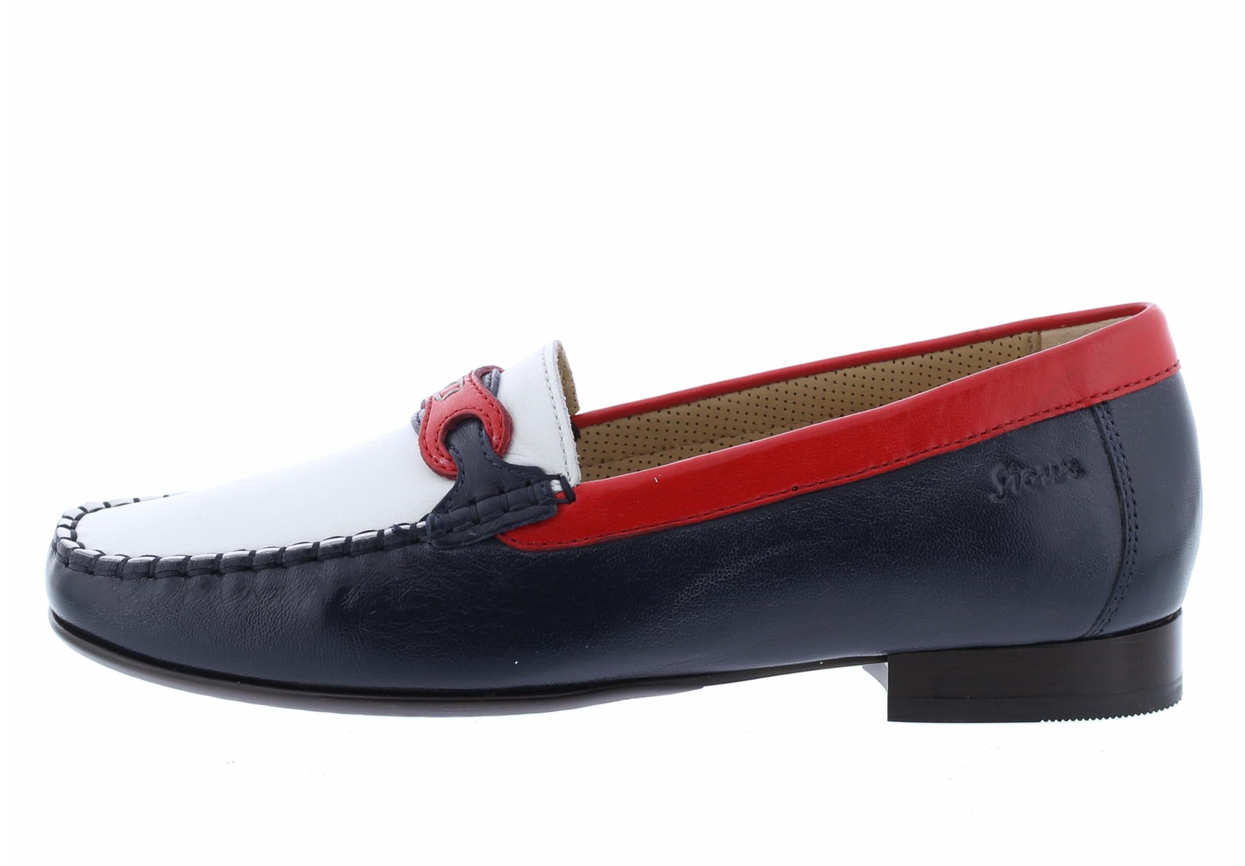Sioux Women's Colandina Moccasin, blu/Snow/red, 10 UK