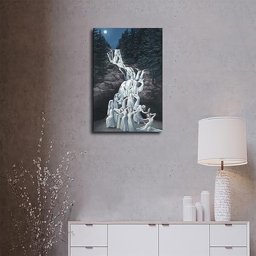 Miniatura 3 de ELdtec Póster de baile acuático con ilusión visual surrealismo, moderno, lienzo decorativo para pared, póster estético para el hogar, sala de estar,
