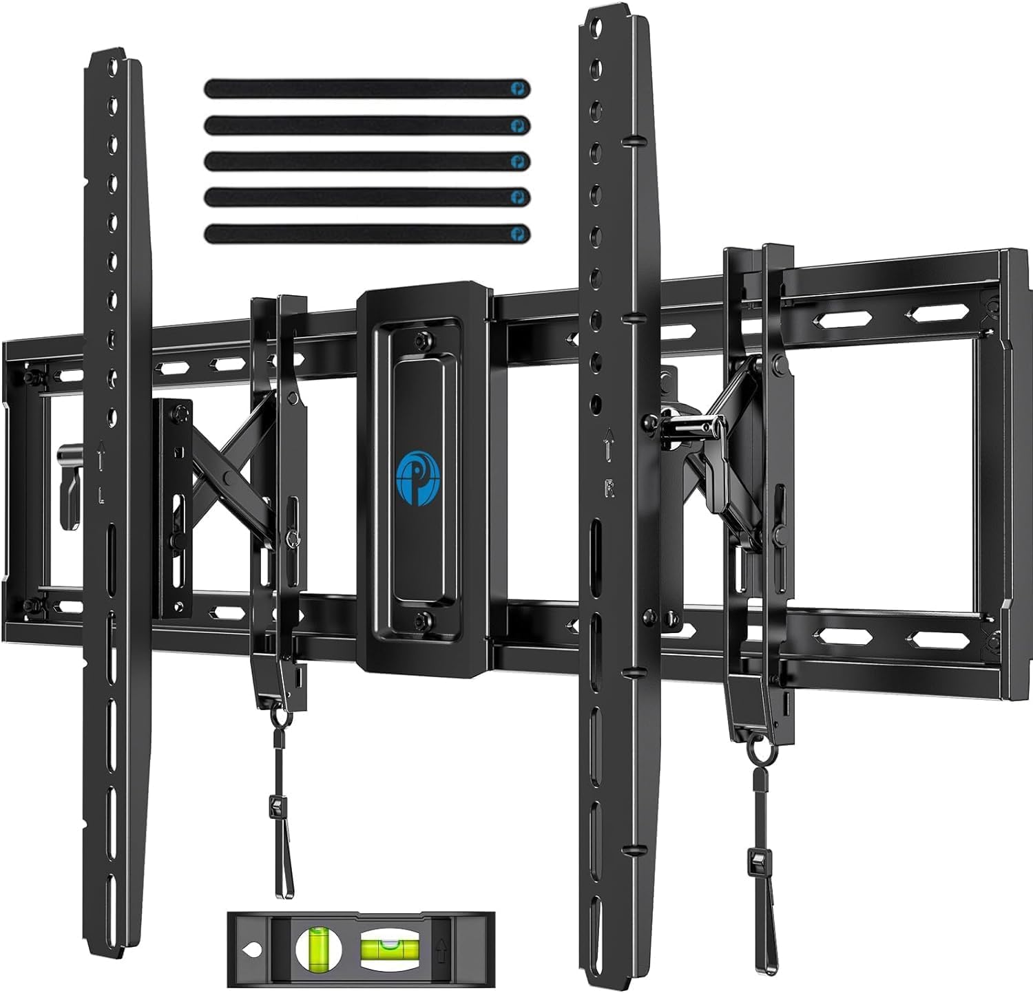 Pipishell Soporte de pared para TV con certificación UL para televisores de 42 a 90 pulgadas de hasta 130 libras, soporte de TV inclinable avanzado con inclinación completa de 15°, extensión de brazo