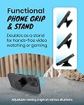On The Grip Macaron Heart Cellphone Grip (Adhesive Type, Black)