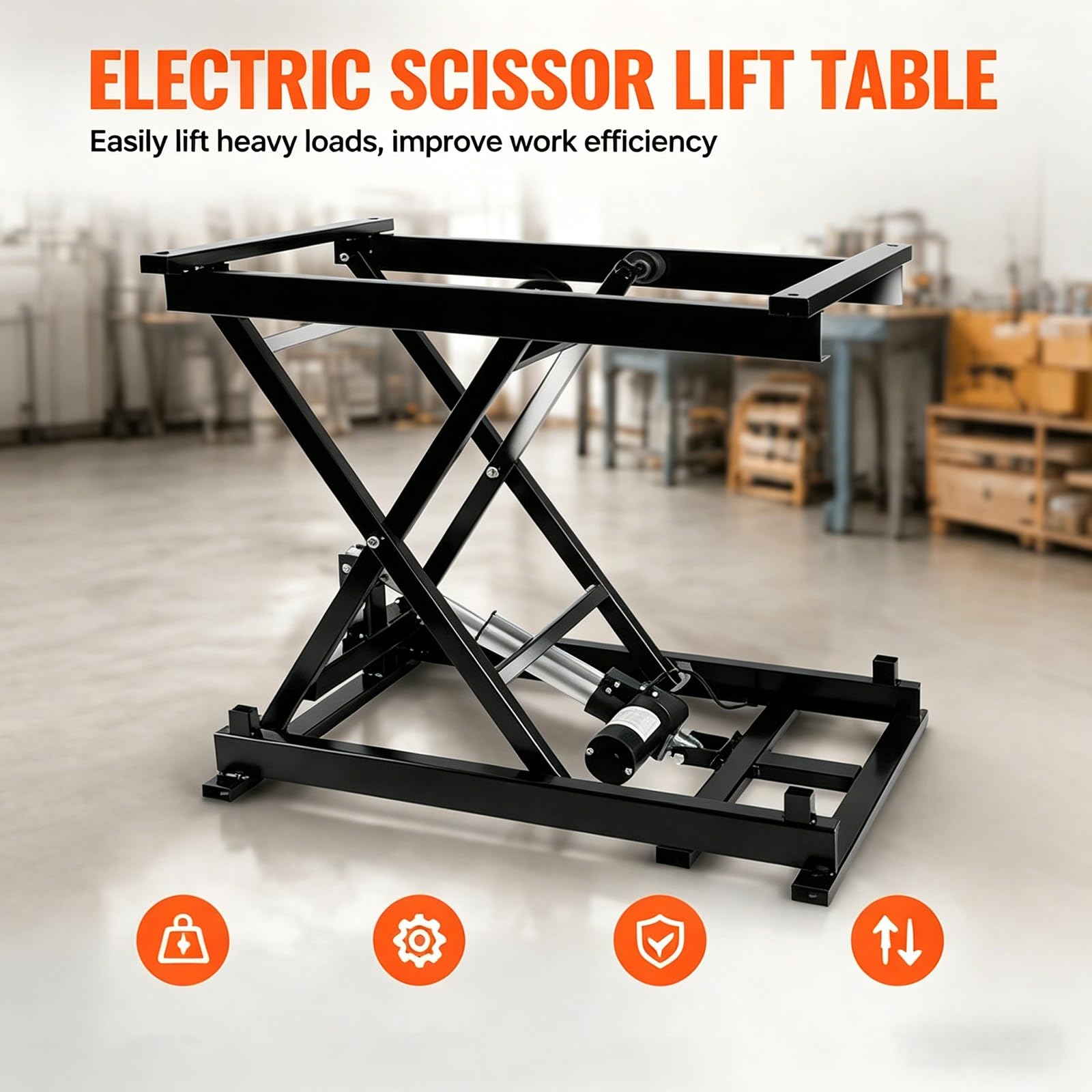 Mesa Elevadora EléCtrica, Mesa Elevadora De Tijera, Plataforma Con Estructura De ElevacióN Y Control Manual Capacidad De 330 Lb, Plataforma EléCtrica De Altura Ajustable