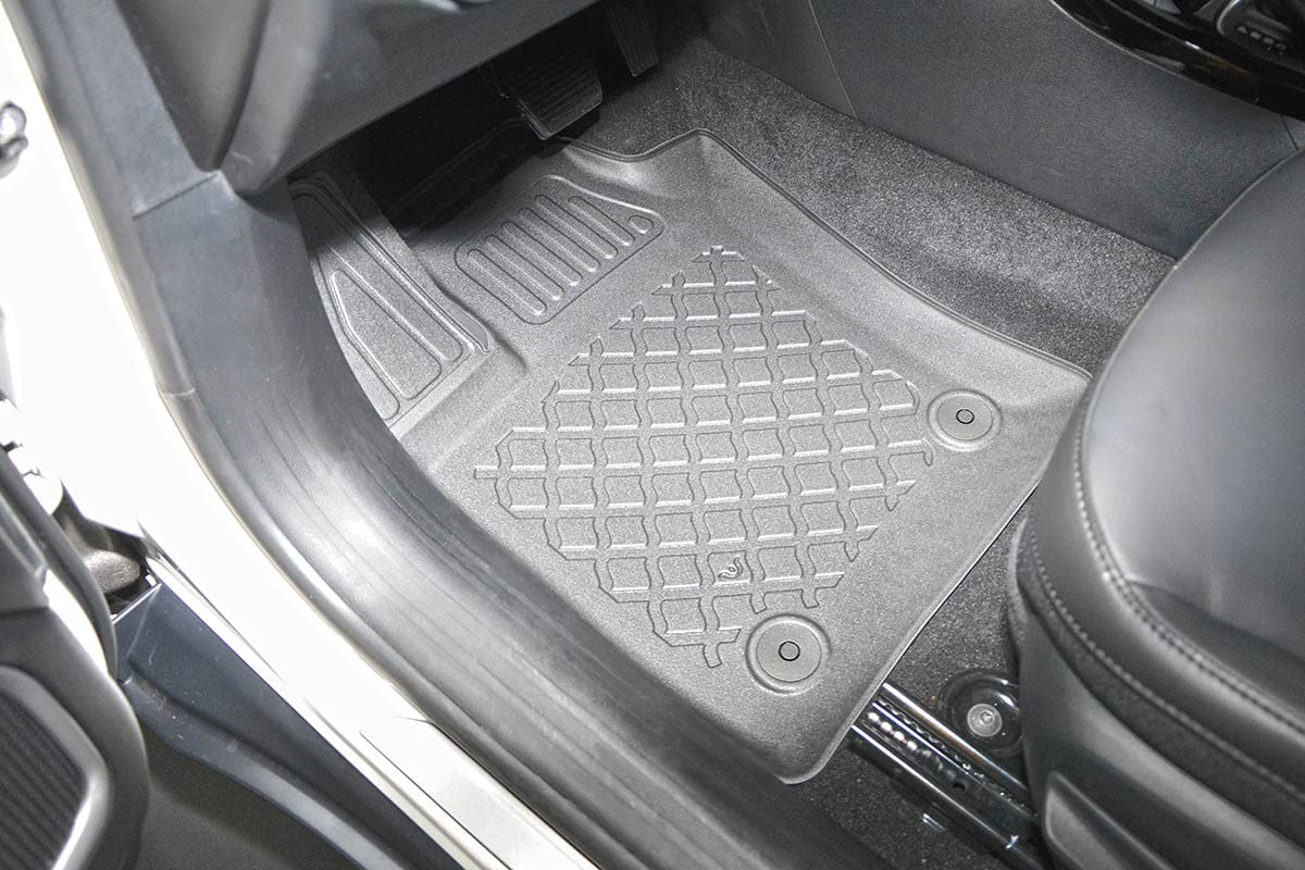 MTM Tappetini TPE per Jeep Compass 4xe Plug-in Hybrid 2020- Bordi Rialzati, su Misura con Design a Vaschetta cod. 3P 10926