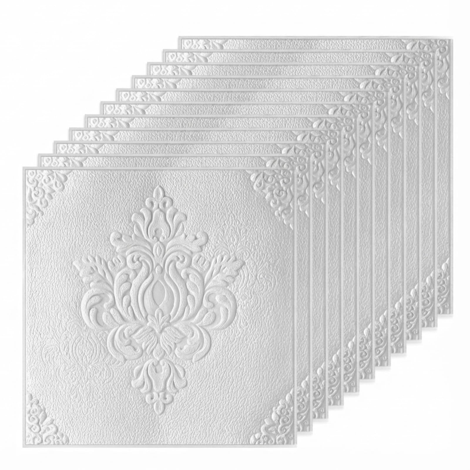 Carreaux de plafond en mousse 3D adhésifs et imperméables Nuanchu