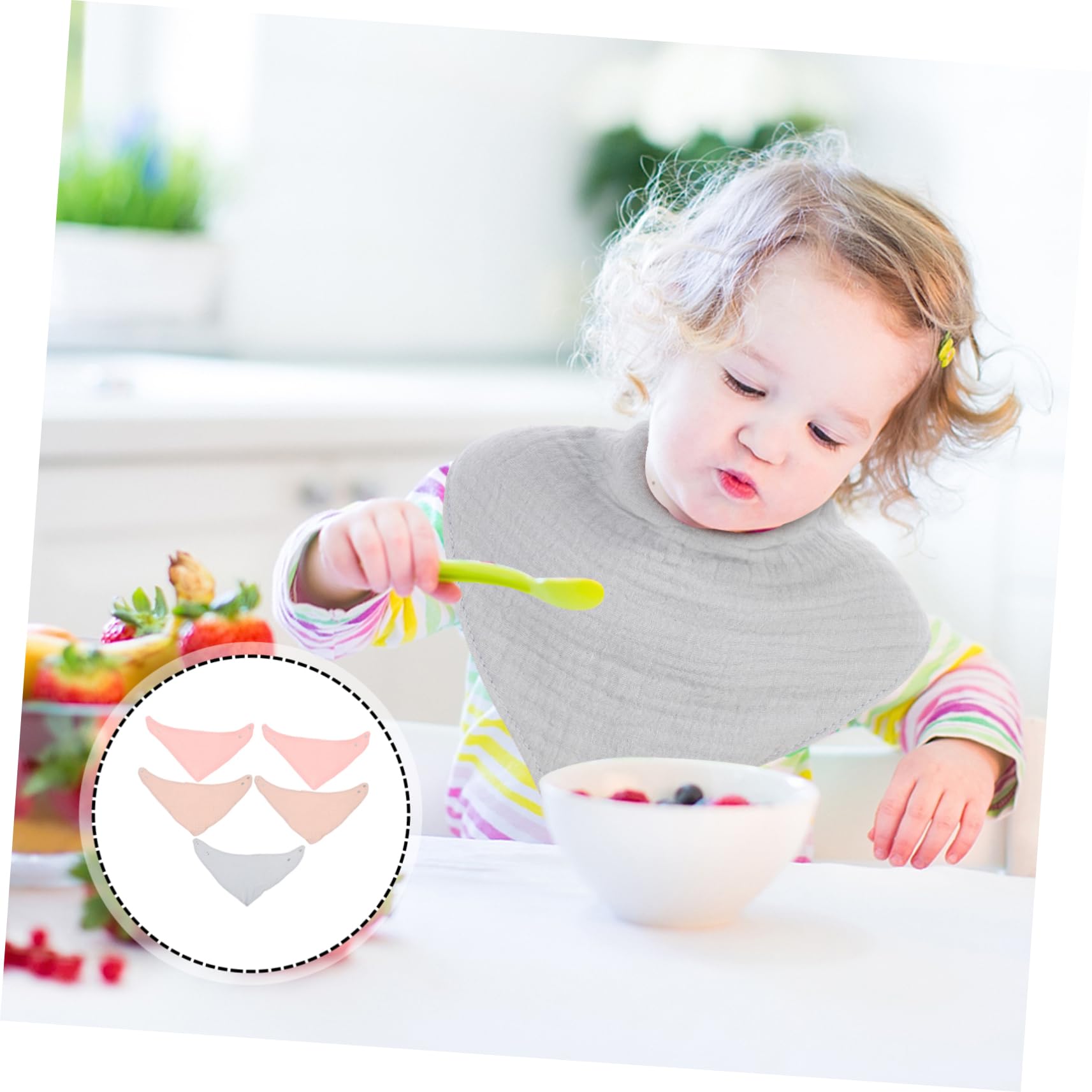 ifundom 15piezas Baberos Para Bebés Toallas Absorbentes Para Saliva Suaves y Amigables La Piel Para Recién Nacidos y Bebés Que Están Dentando Protección Efectiva Para Ropa Infantil