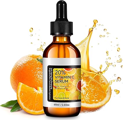 Serum Vitamine C Visage 20% Vitamine C Serum Visage Aroma Zone Acide Hyaluronique Skincare Une Formule Puissante et Avancée Rétinol Antioxydant Anti-âge, Anti-rides Anti-taches Pores et Ridules 60ml