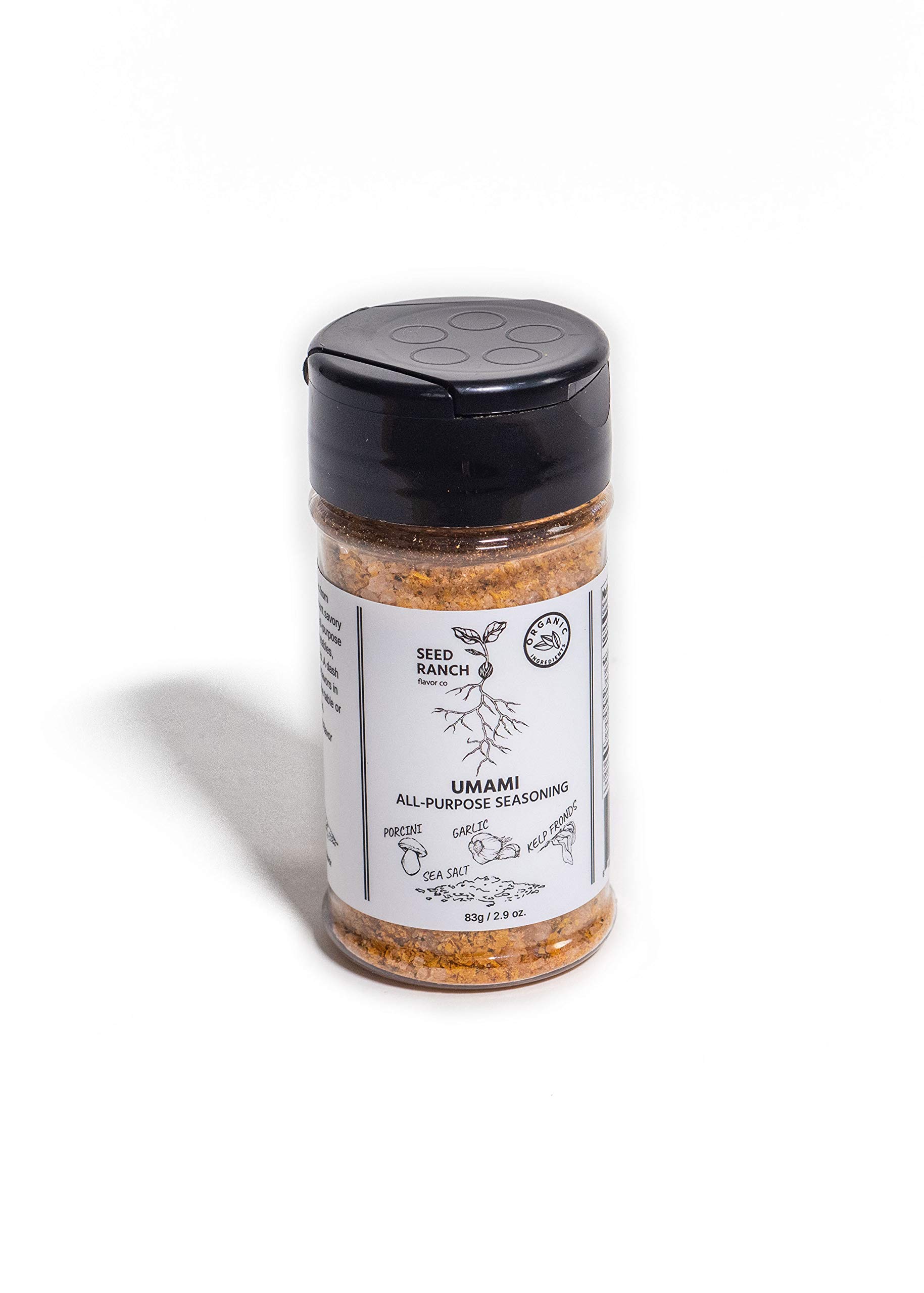 Seed Ranch - Umami Seasoning (Original) 1 Pack - Porcini Mushrooms, Nutritional Yeast, Spicy Paprika, and Kelp Fronds - Gluten Free, Nut Free, Dairy Free, Low Carb, Whole 30, Paleo, Keto, Kosher