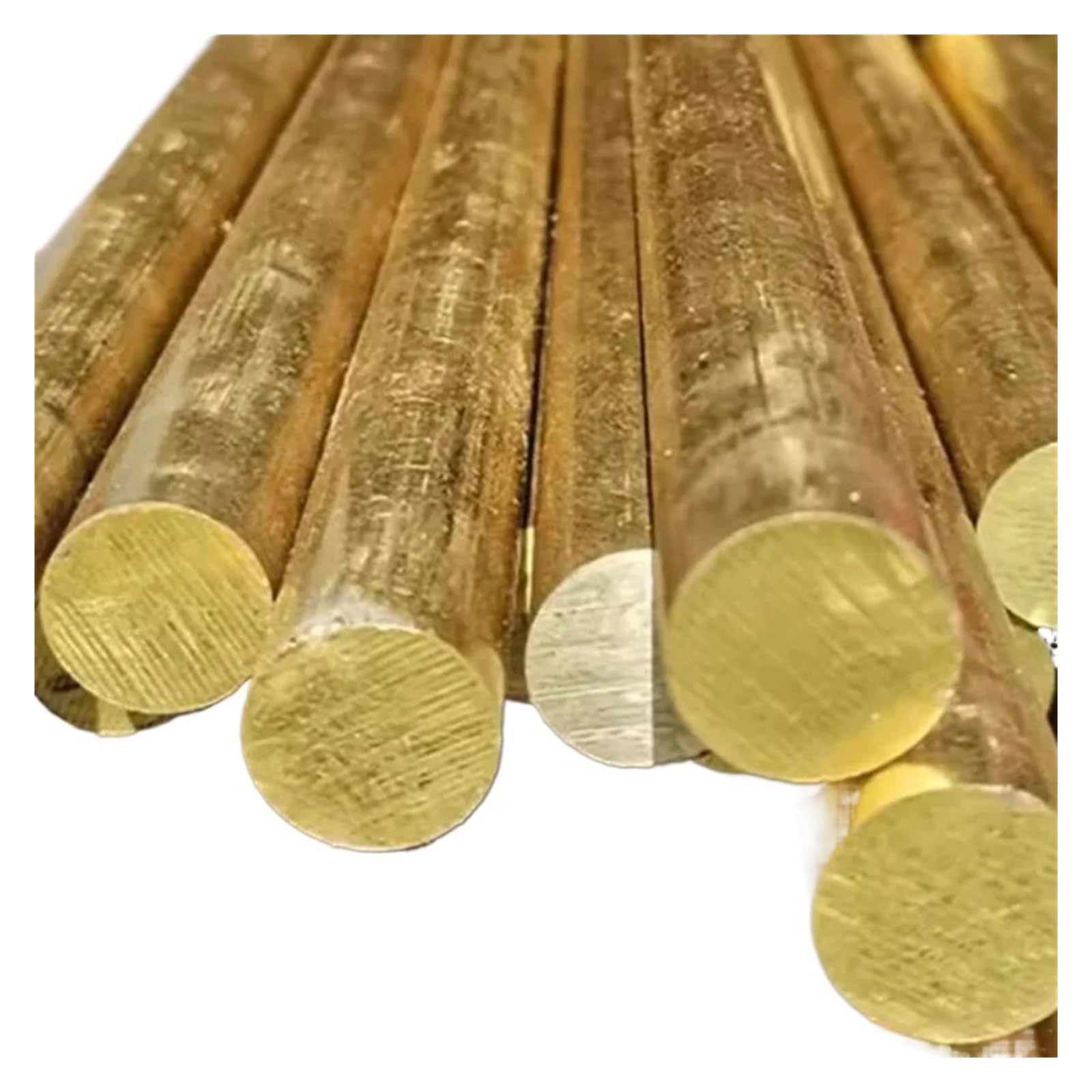 Asta di rame massiccio Barra tonda in ottone massiccio(Length 500mm,12mm 1pc)