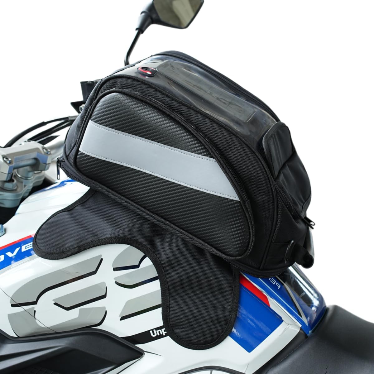Motorcycle Tank Bag Universal Waterproof Oxford Fabric with Strong Magnetic，Magnetic Tank Bag, fits Harley Davidson, Indian, Honda, Yamaha, Suzuki and more