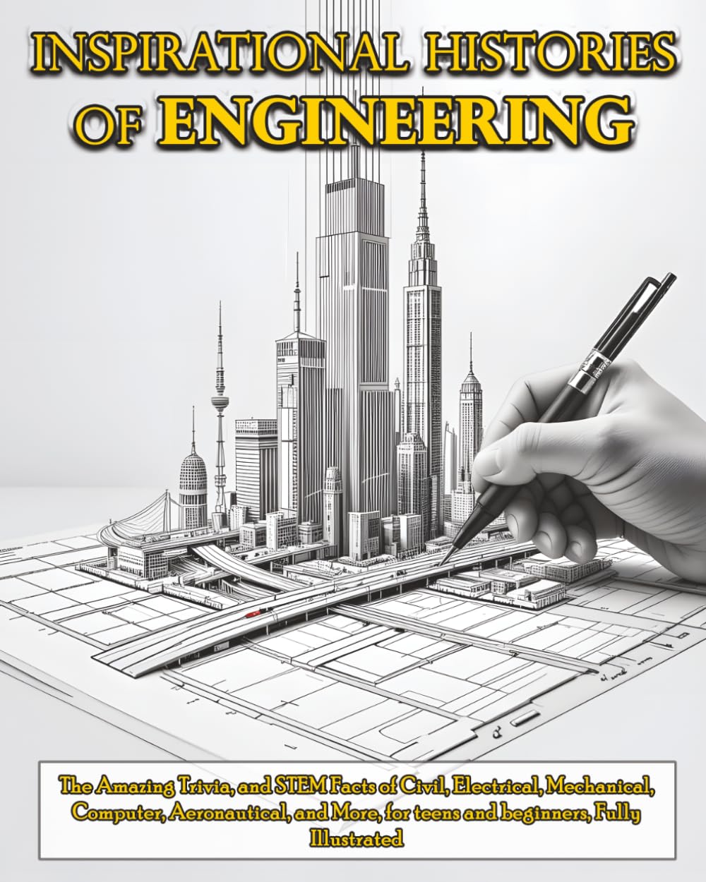 Inspirational histories of engineering: The Amazing Trivia, and STEM Facts of Civil, Electrical, Mechanical, Computer, Aeronautical, and More, for teens and beginners, Fully Illustrated