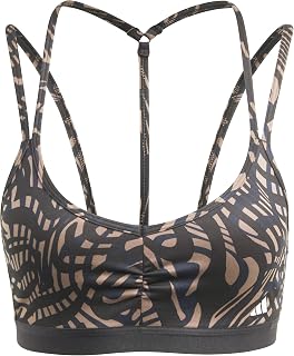 adidas Yga ESS LS AOP Women's Sports Bra Black/White, XL