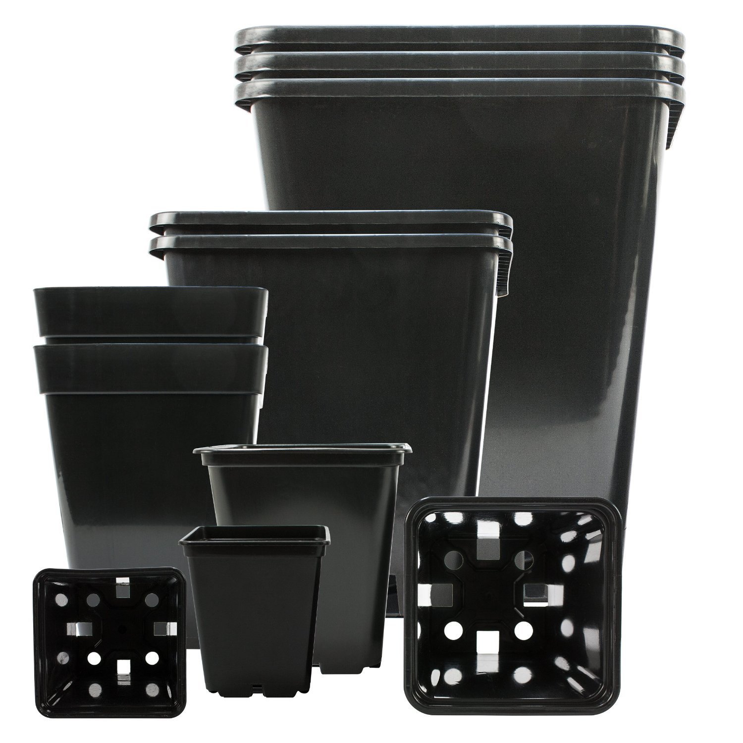 1-stk Profi-Pflanztopf viereckig 36,5x36,5x36,5-cm 30-Liter  Hochwertiger  PP Kunststoff  Perfekt fr Indoor & Outdoor z.B Winter-Garten Terasse  Grow-Box  Blumen-Topf fr & sehr groe Pflanzen, Palmen : Amazon.de: Garten