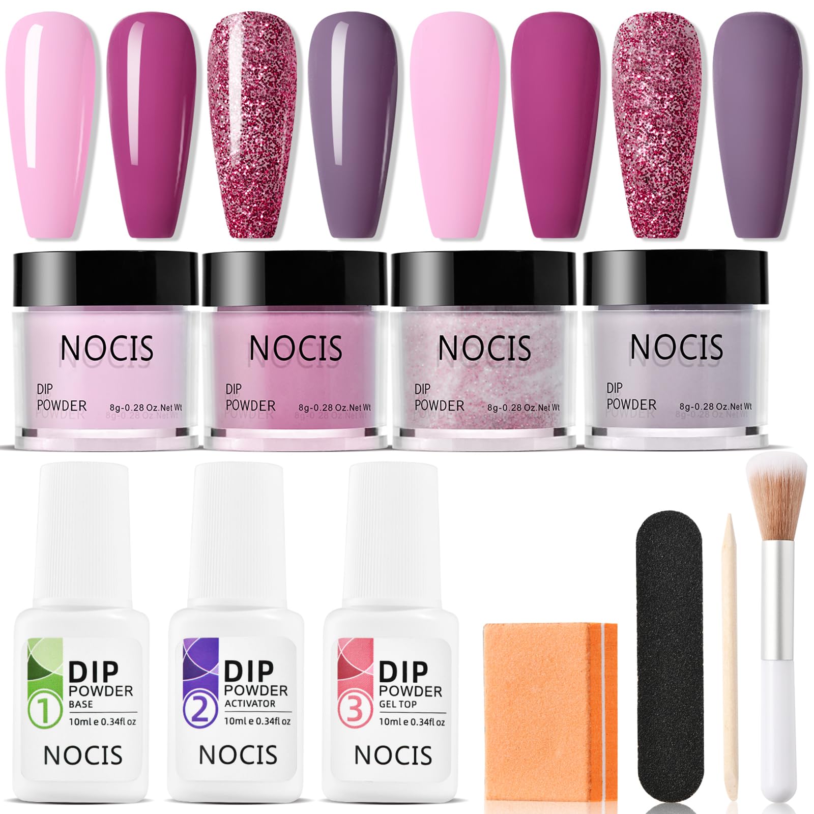 Layhou 4 Colors Dip Powder Nail Kit