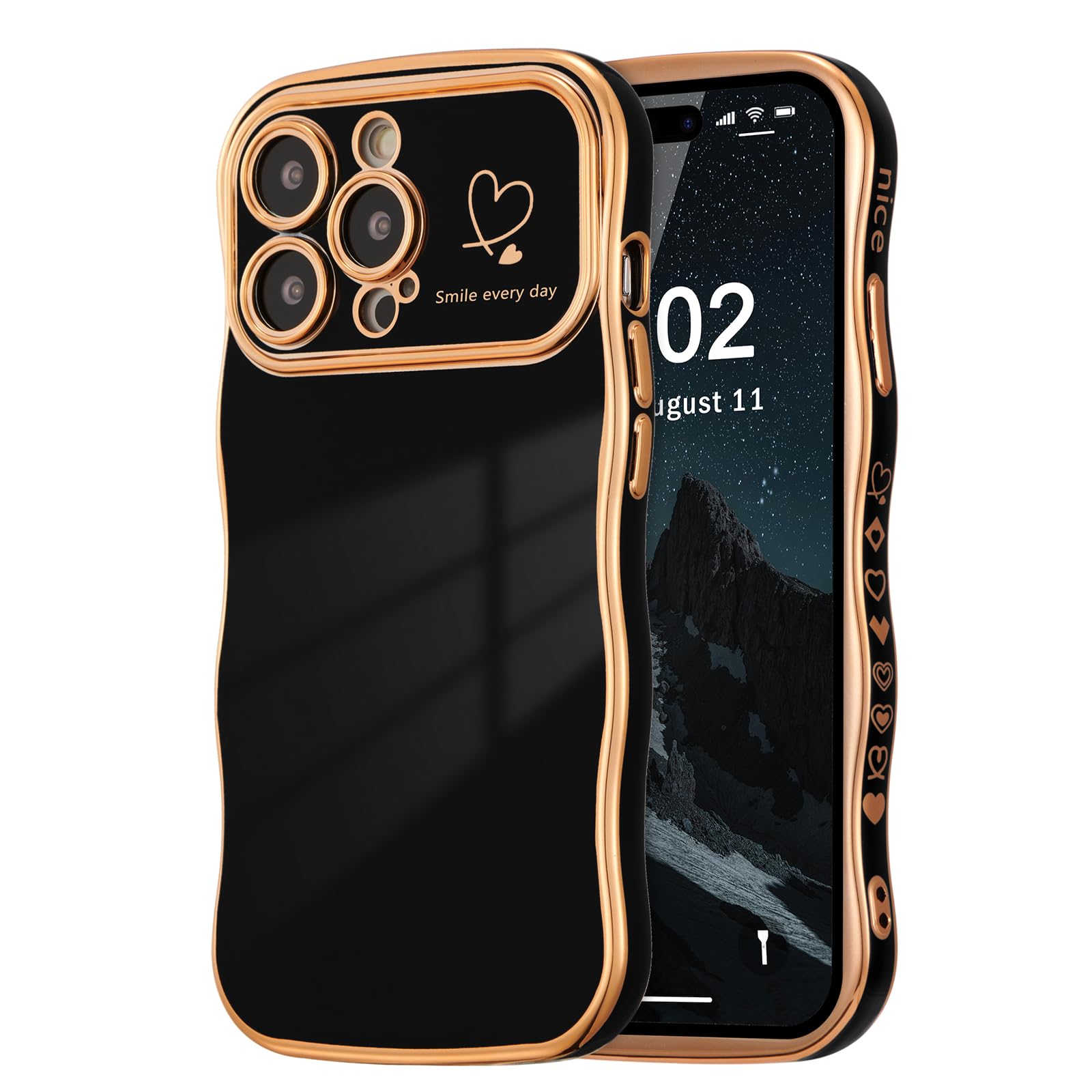 ZTOFERA For IPhone 14 Pro Case 6.1 Inch,Cute Curly Wave Frame - View #12