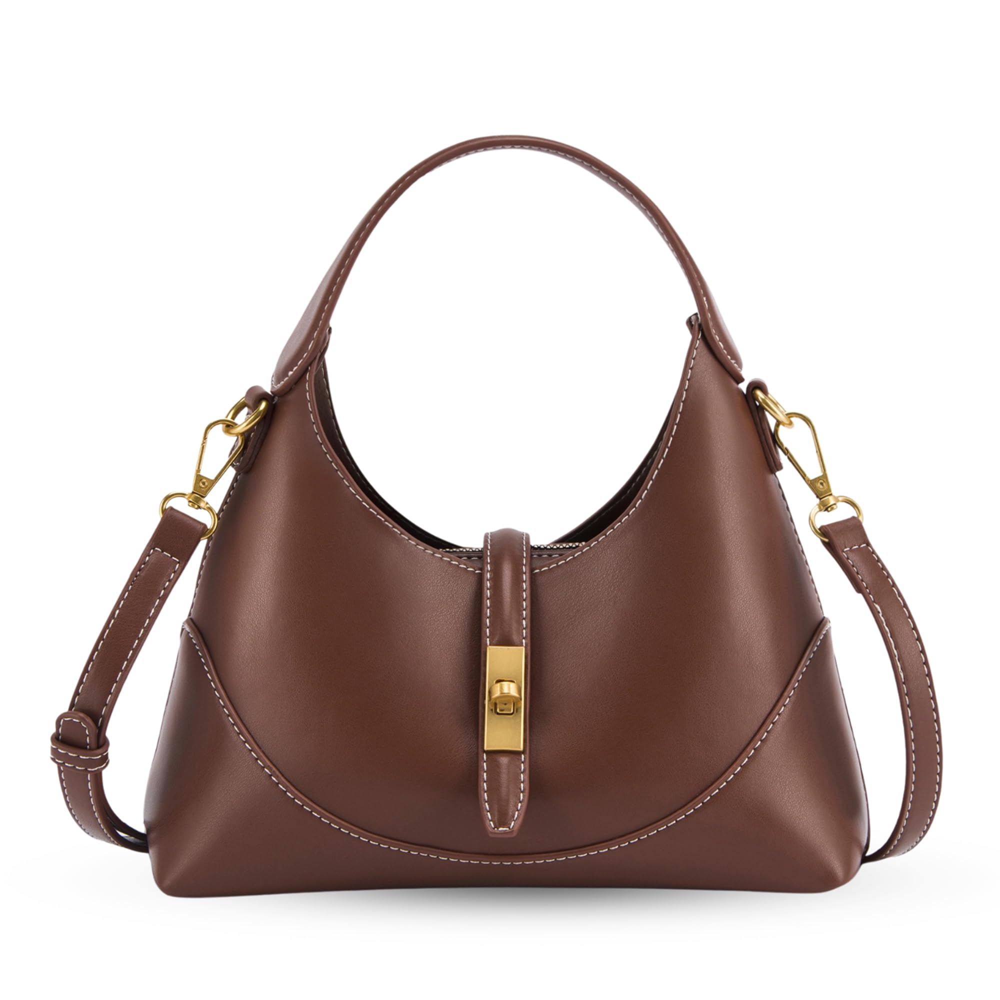 Ella Crescent Brown Handbag-image-23