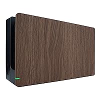 Vista 1 de eXtremeRate Custom Soft Touch Grip Faceplate for Nintendo Switch Dock, Wood Grain Patterned DIY Replacement Housing Shell for Nintendo Switch Dock