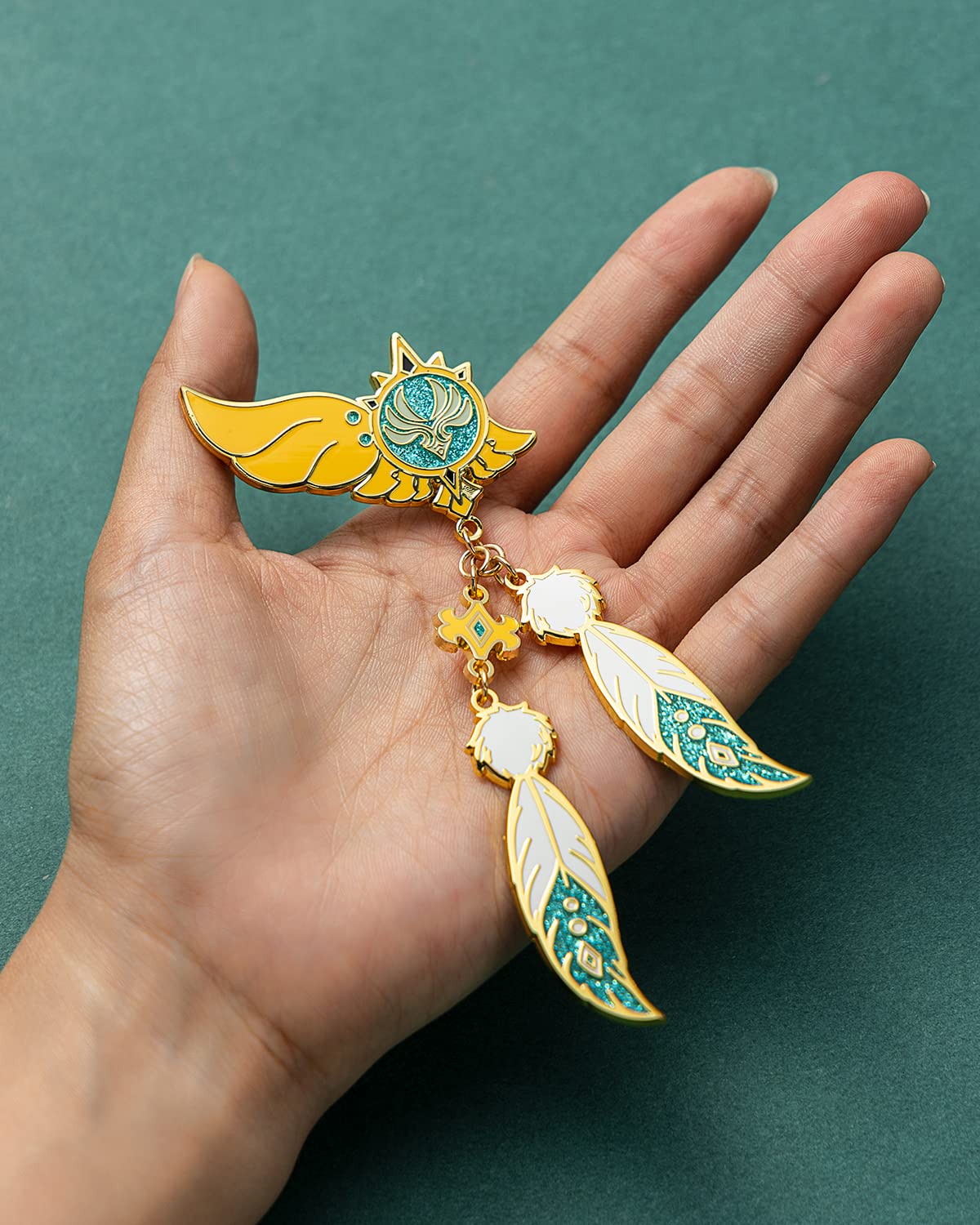 神の目 Amazon | 原神 神の心 風 ウェンティ バッジ 神の目 Genshin Impact