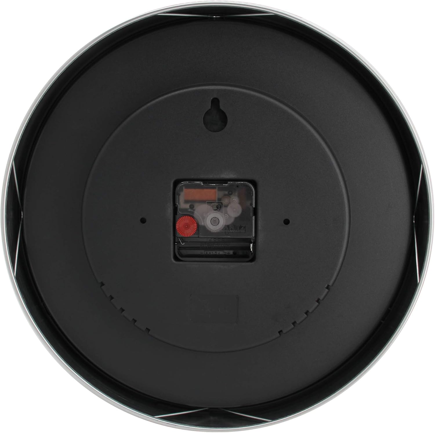 REOTEMP 12" Wall Clock with Temperature and Humidity, Brushed Metal Aluminum Bezel