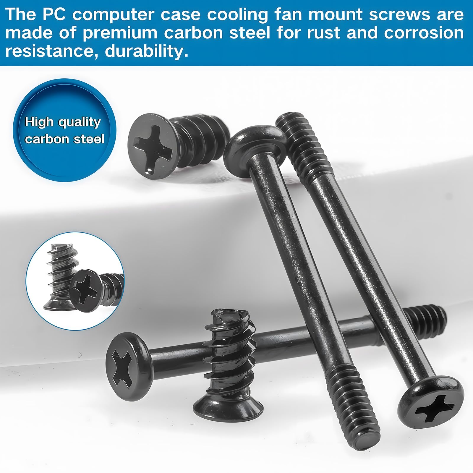 PC Case Cooling Fan Screws - 60 Pcs -3