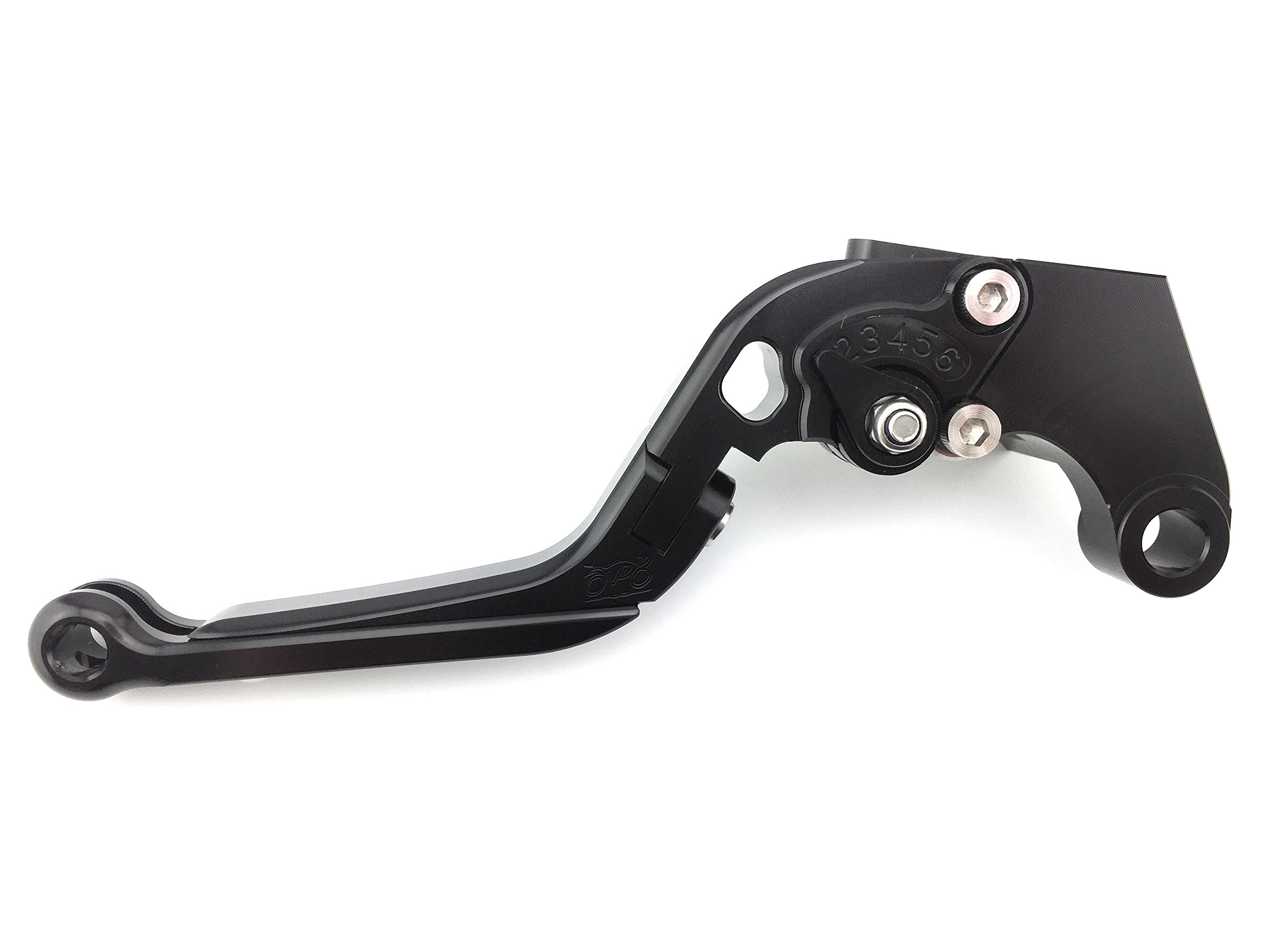 avdb-moto Coppia di leve regolabili e pieghevoli, CNC, Compatibile con Kawasaki ZZR 1400 performance Sport 2016 2017 2018 (Nero-Nero)