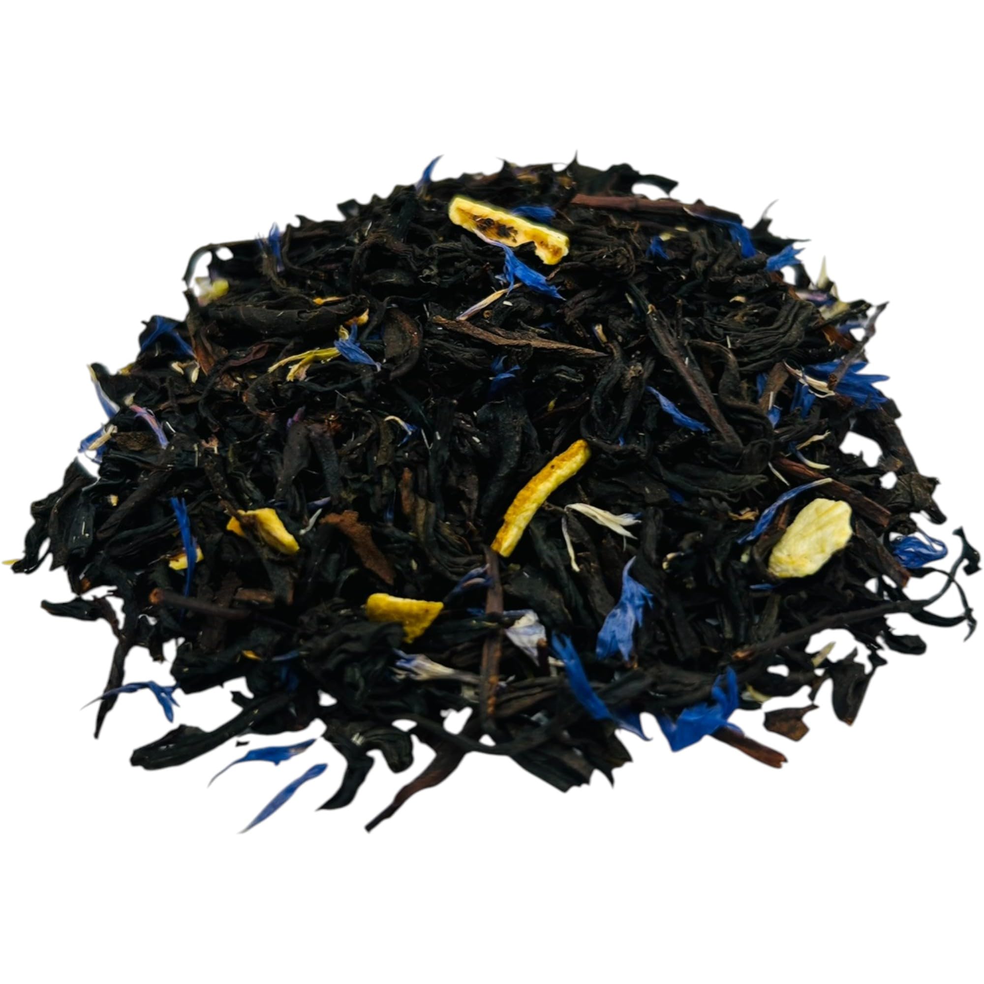 Earl Grey Miscela di Tè 25g - 1,95Kg - Miscela di Tè Nero Premium con Aroma Naturale, Scorza di Limone e Petali di Fiordaliso (950 grammi)