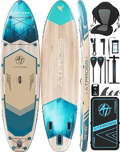 11'6"x35" Inflatable Paddle Board, 450lbs Extra Wide Stand Up Paddleboard