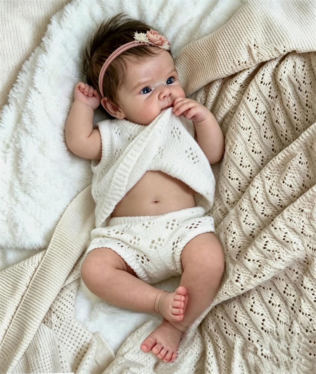 Zero pam Full Silicone Reborn Baby Dolls-45CM Realistic Baby Doll, Anatomically Correct Real Life Reborn Dolls, Silicone Babys Doll For Girls (Modern)