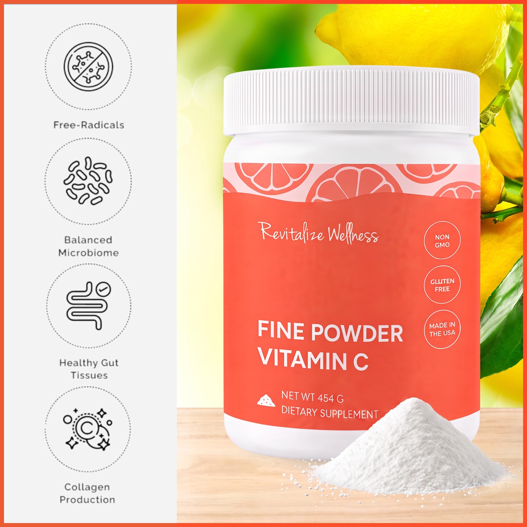 Fine Powder Vitamin C | Ascorbic Acid | 454 Servings — Amazon image 6
