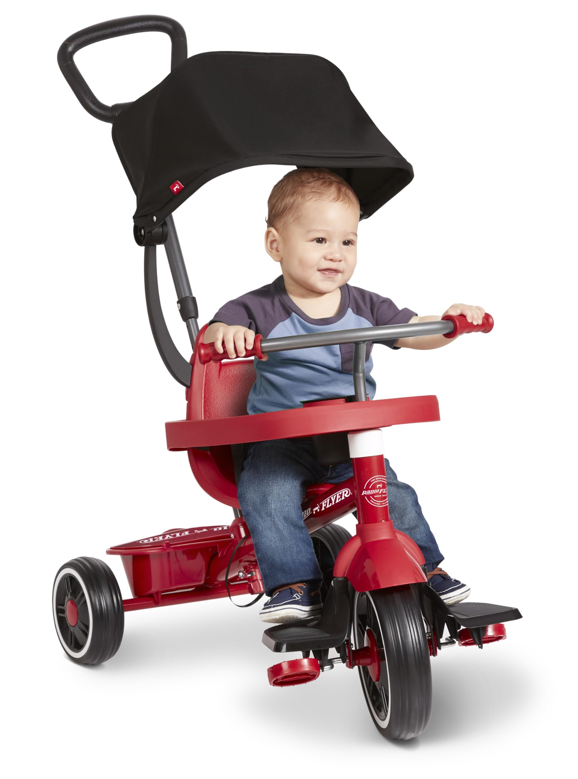 RADIOFLYＥＲ　ROCK&BOUNCEPONEY Amazon.com: Radio Flyer 4-in-1 Pedal & Push Stroll 'N Trike, Ages