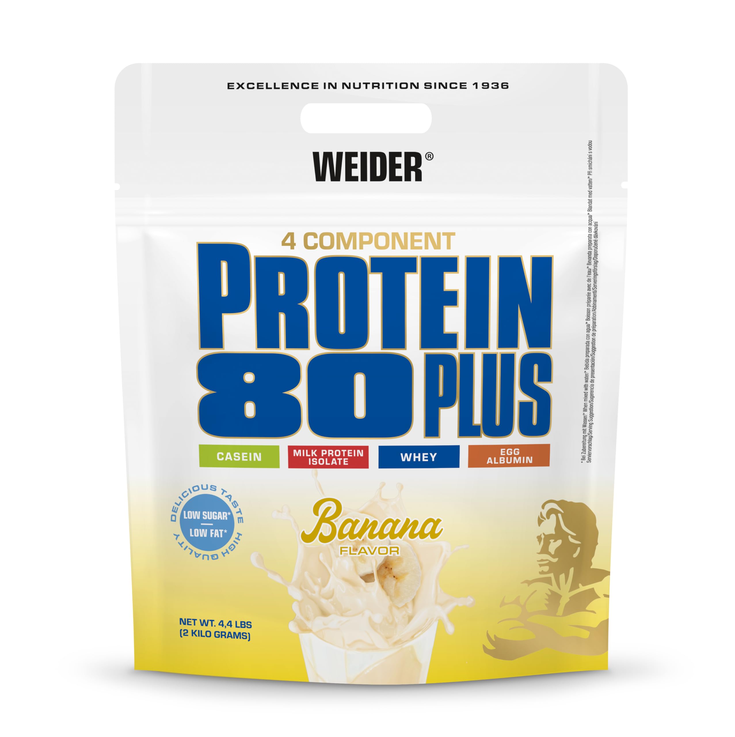 Weider Protein 80 Plus, 2kg, Plátano