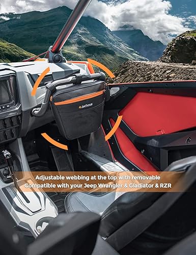 Miniatura 7 de JOYTUTUS Bolsa de almacenamiento con asa de agarre para pasajeros, bolsa organizadora de almacenamiento para teléfono, bolsa organizadora multiusos