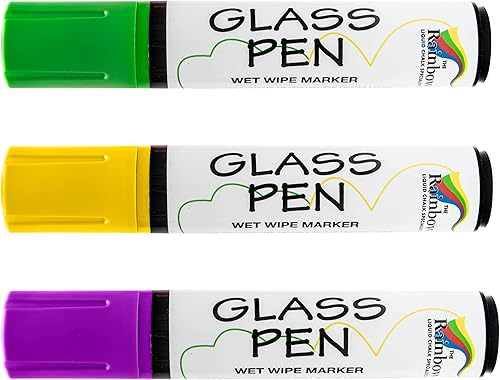 Marcador de pintura líquida para bolígrafo de vidrio bolígrafos de escritura de vidrio y marcadores de pintura con tinta lavable y borrable -