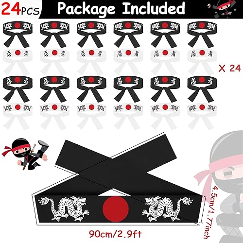 Miniatura 2 de 24 diademas japonesas de karate, diademas de karate, diademas de karate para sushi chef, bandana para karate, deportes, cocina, suministros de