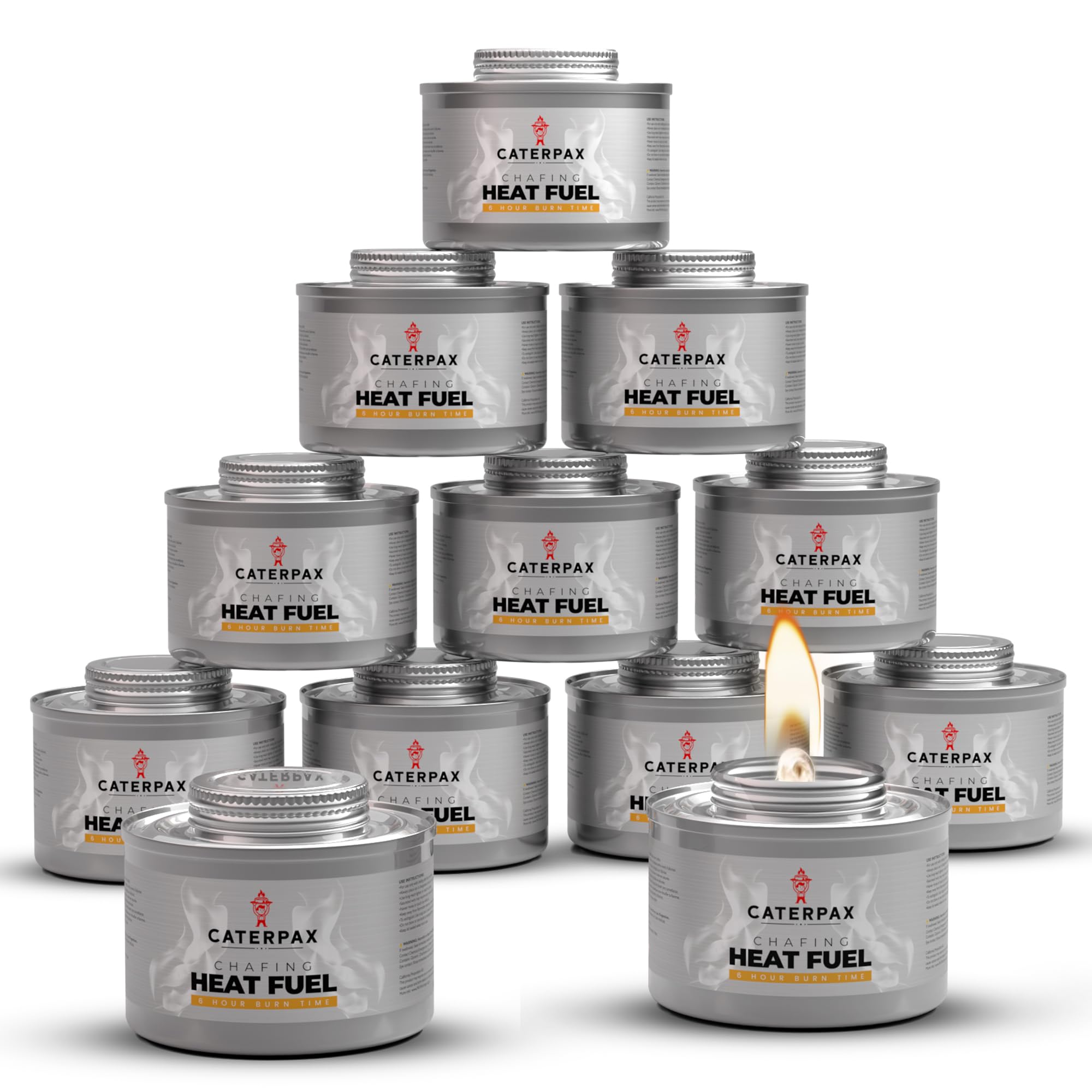 Amazon.com: Caterpax - 12 Pack - 6 Hour Chafing Fuel Cans for Food