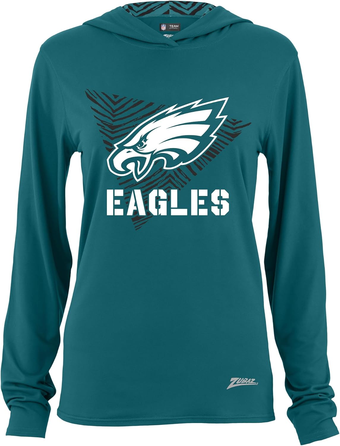Zubaz NFL Women's Hood Lined Lightweight Hoodie