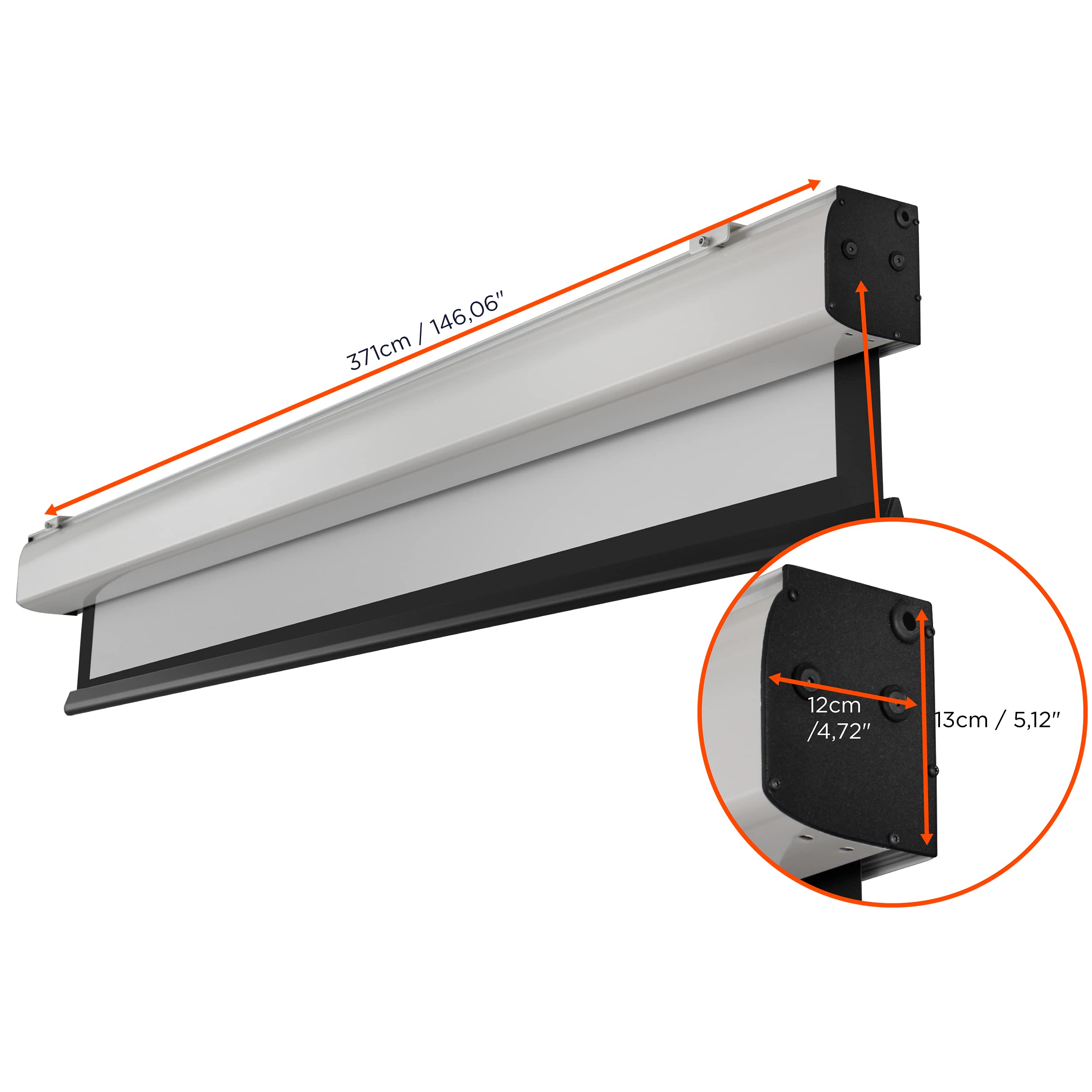 celexon Expert XL écran de Projection motorisé 175" | 350x265cm 4:3