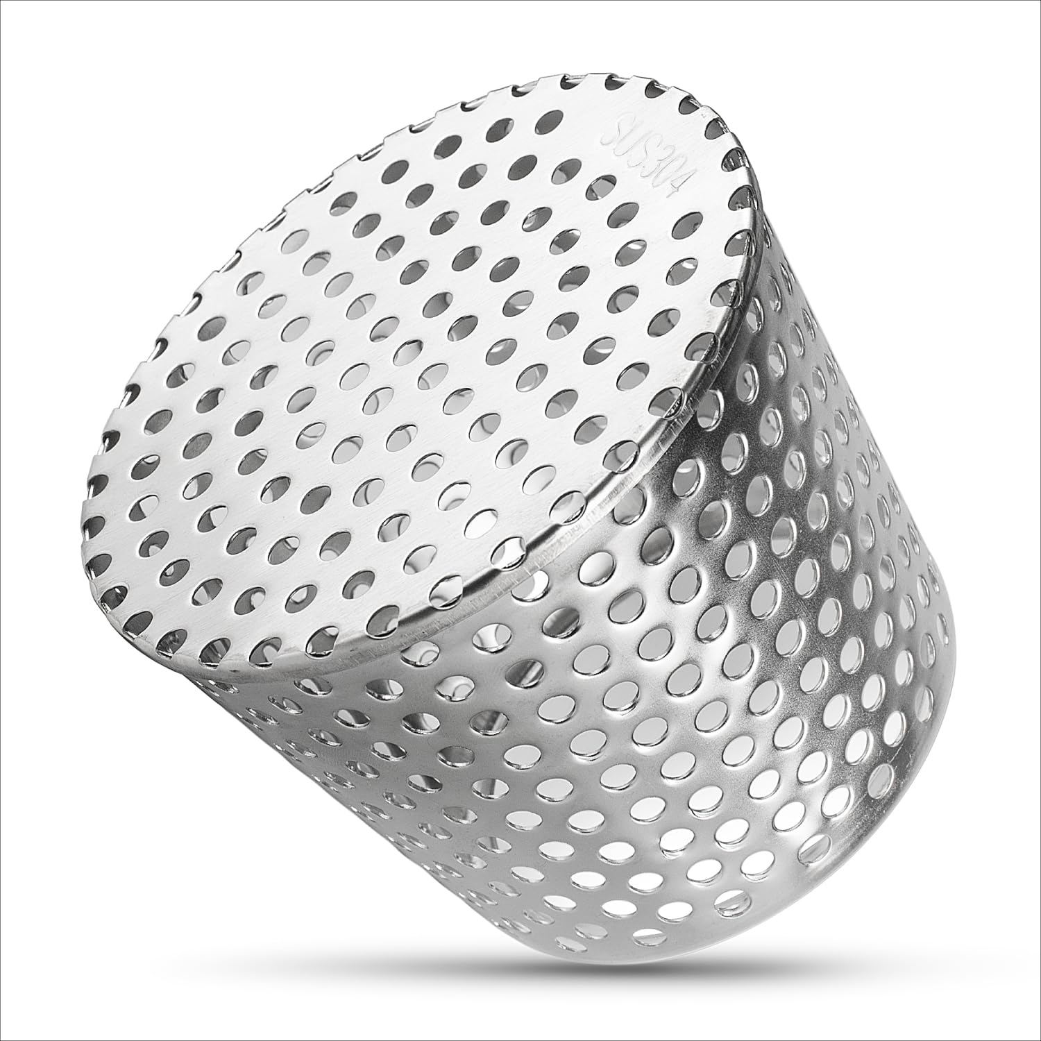 Downpipe Leaf Guard Gutter Mesh Drain Cover Mesh, Stainless Steel Gutter Guard Filter Strainer, Metal Downspout Guards, Mesh Screen Roof Vent Cover 3.5-4.3"(90-110)