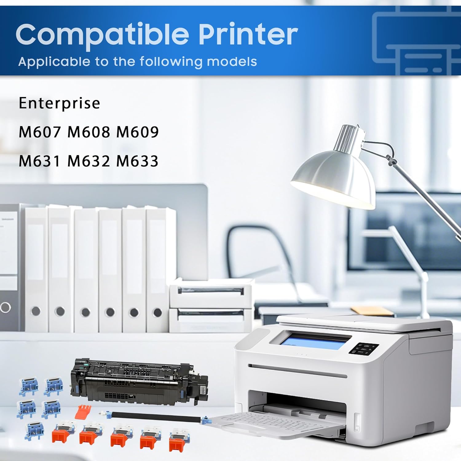 L0H24A Maintenance Kit L0H24A-67901 Fuser Kit Compatible with HP Enterprise M607 M608 M609 M631 M632 M633 Series Printer Includes Fuser and Roller (110V) 225K Pages Yield